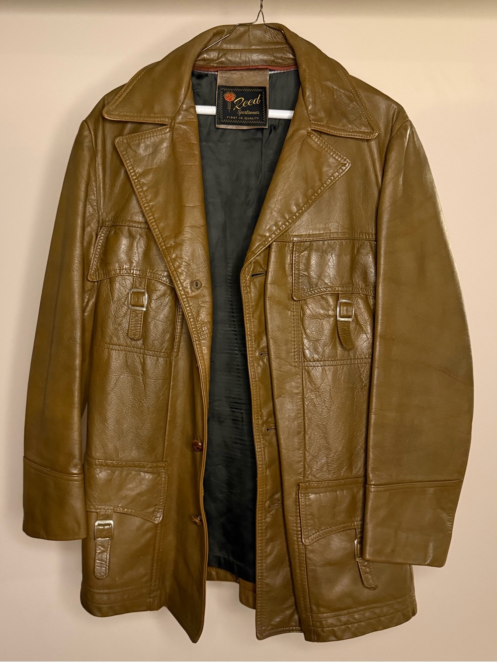 Vintage Reed Sportswear Brown Leather Jacket